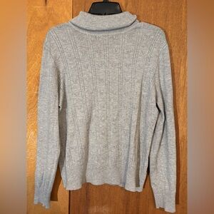 Gray Turtleneck Sweater